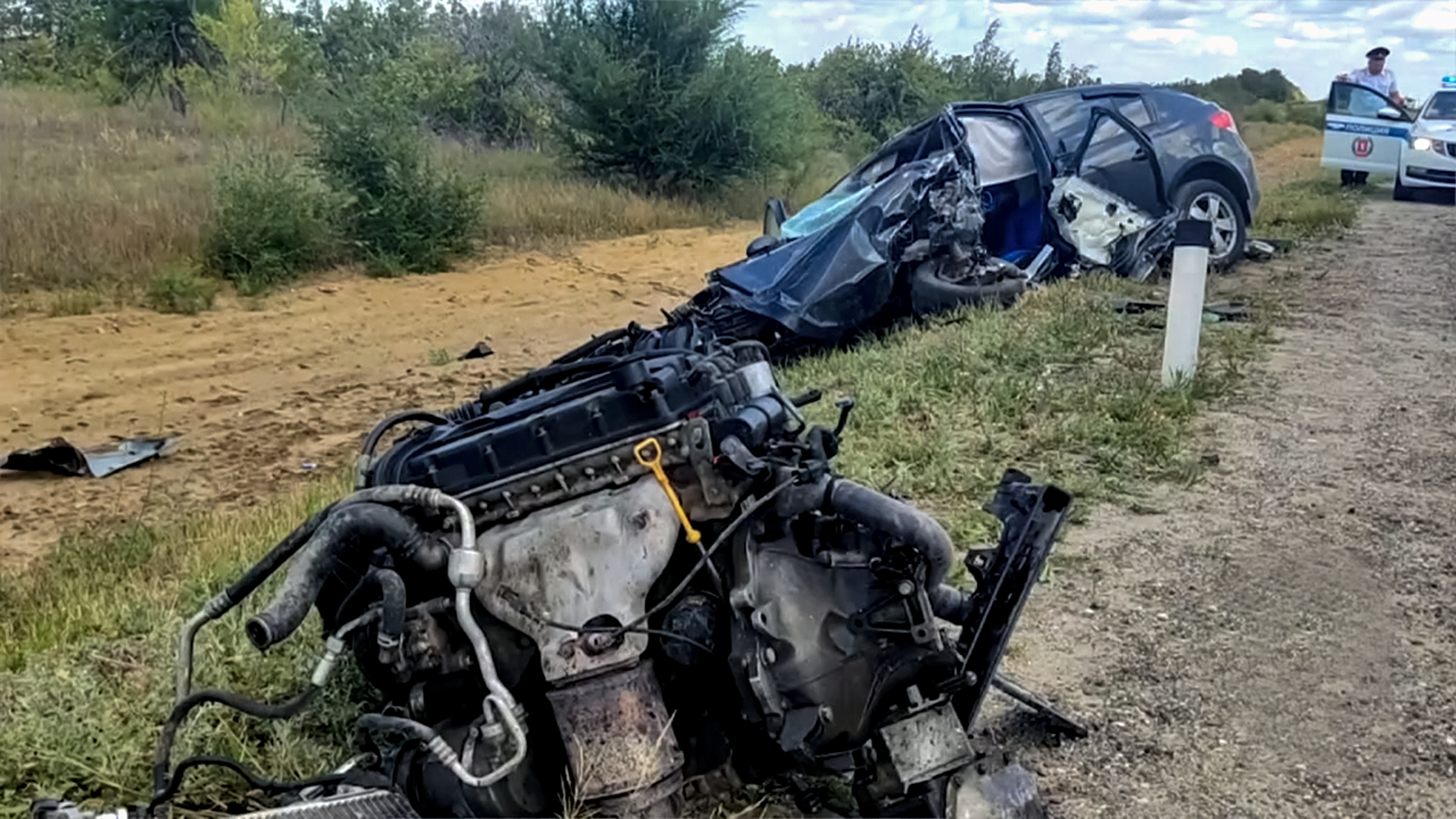В Волгоградской области страшное ДТП унесло жизнь одного из водителей