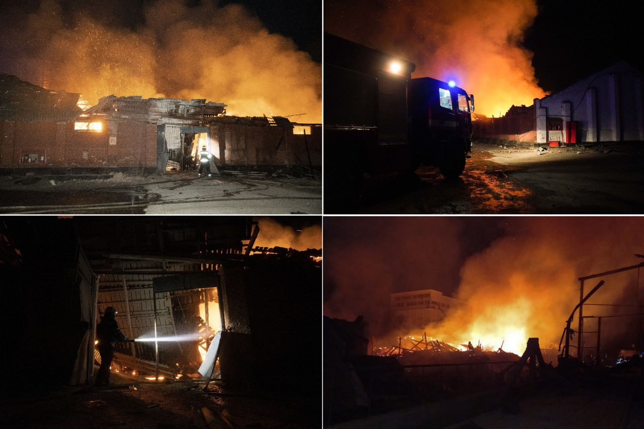 На Украине в Хмельницкой области тушат обломки военного аэродрома