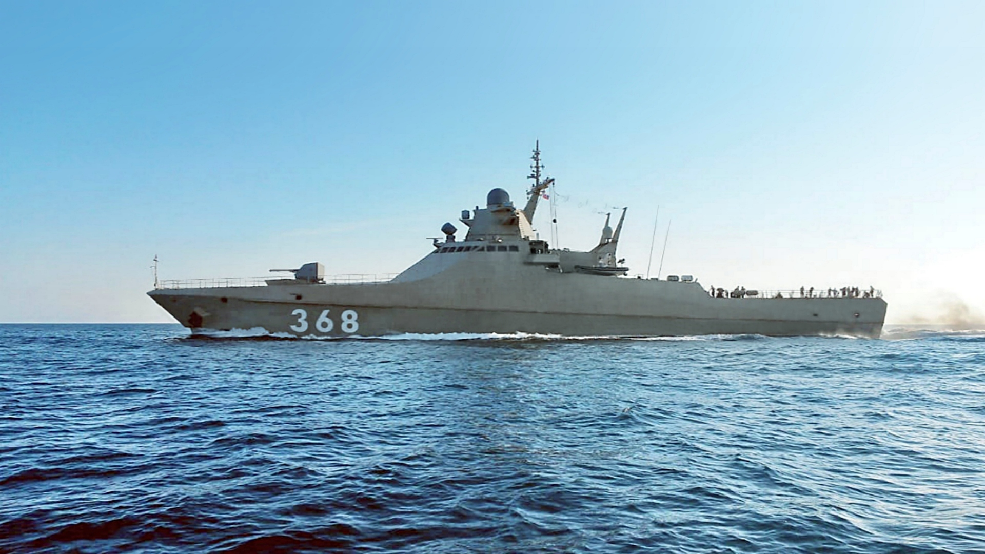 В Черном море патрульный корабль РФ «Василий Быков» принудительно остановил сухогруз