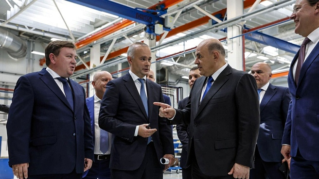 Михаил Мишустин посетил предприятие «ОДК-Кузнецов» в Самаре