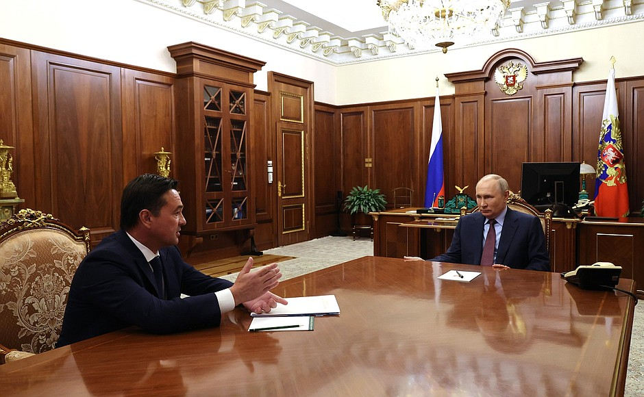 Путину доложили о сбитых БПЛА в Подмосковье