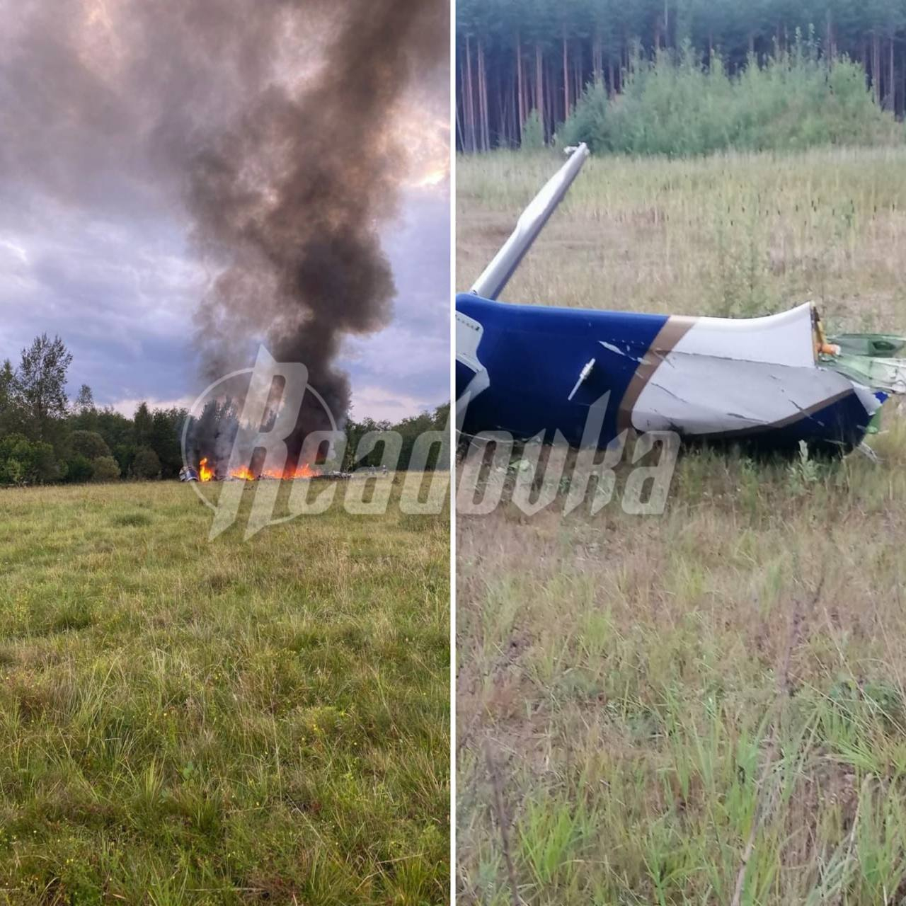 Военный самолет потерпел крушение в небе над Тверской областью