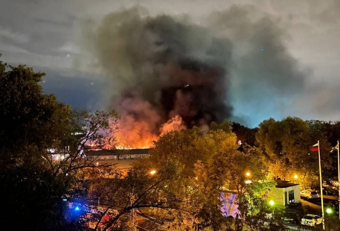 На востоке Москвы произошло возгорание