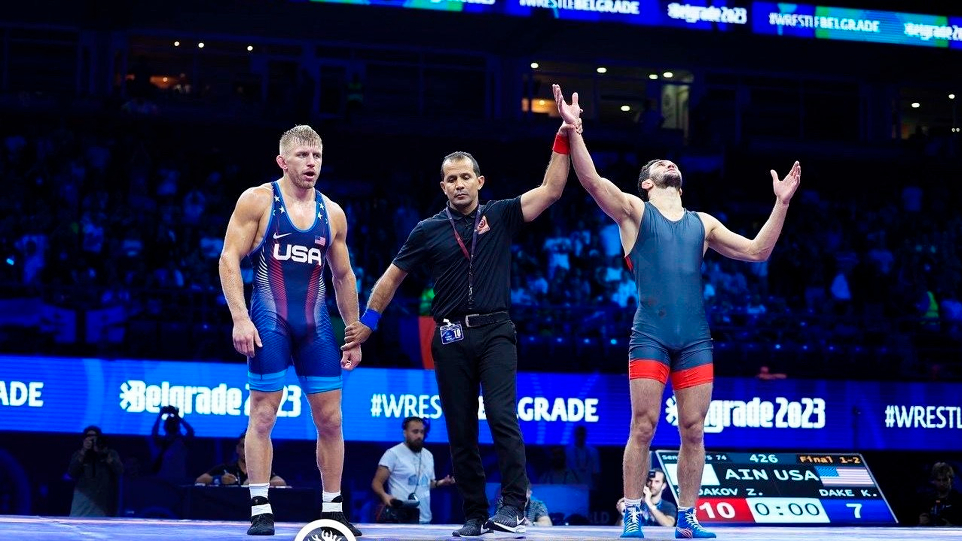 Российский борец Сидаков стал трехкратным чемпионом мира