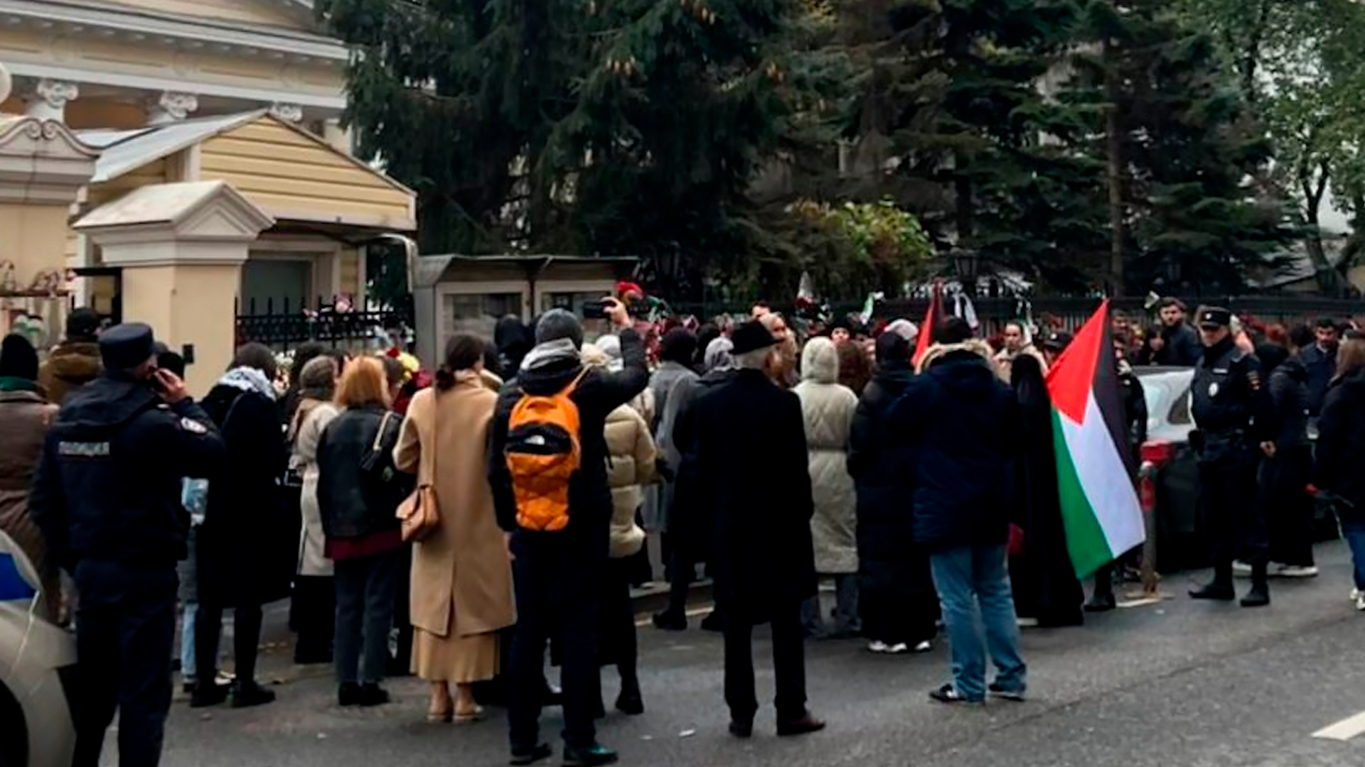 В Москве задержали участников акции в поддержку Палестины