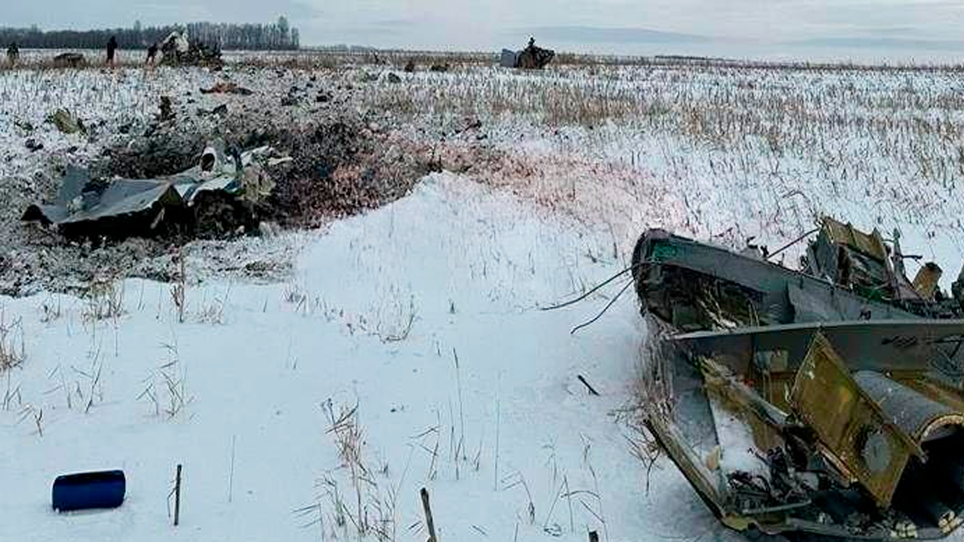 В сети появились первые кадры с места крушения