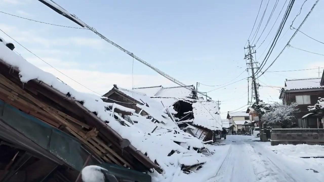 В Японии при землетрясении более 30 человек погибли из-за холода