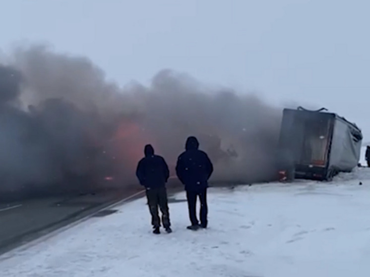 Под Новосибирском двое человек погибли в ДТП с тремя фурами