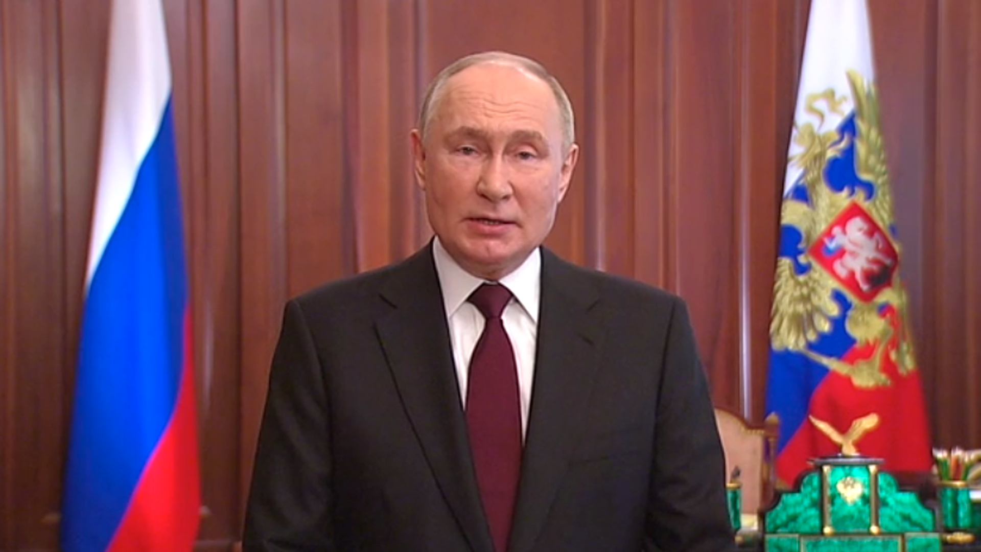 Путин обратился к гражданам России перед выборами президента