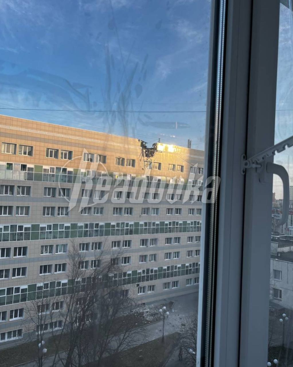 Украинский снаряд попал в здание университета в Белгороде