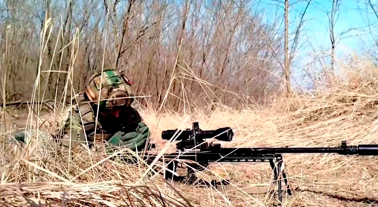 Русский боец рассказал, как уничтожил двух снайперов ВСУ под Работино