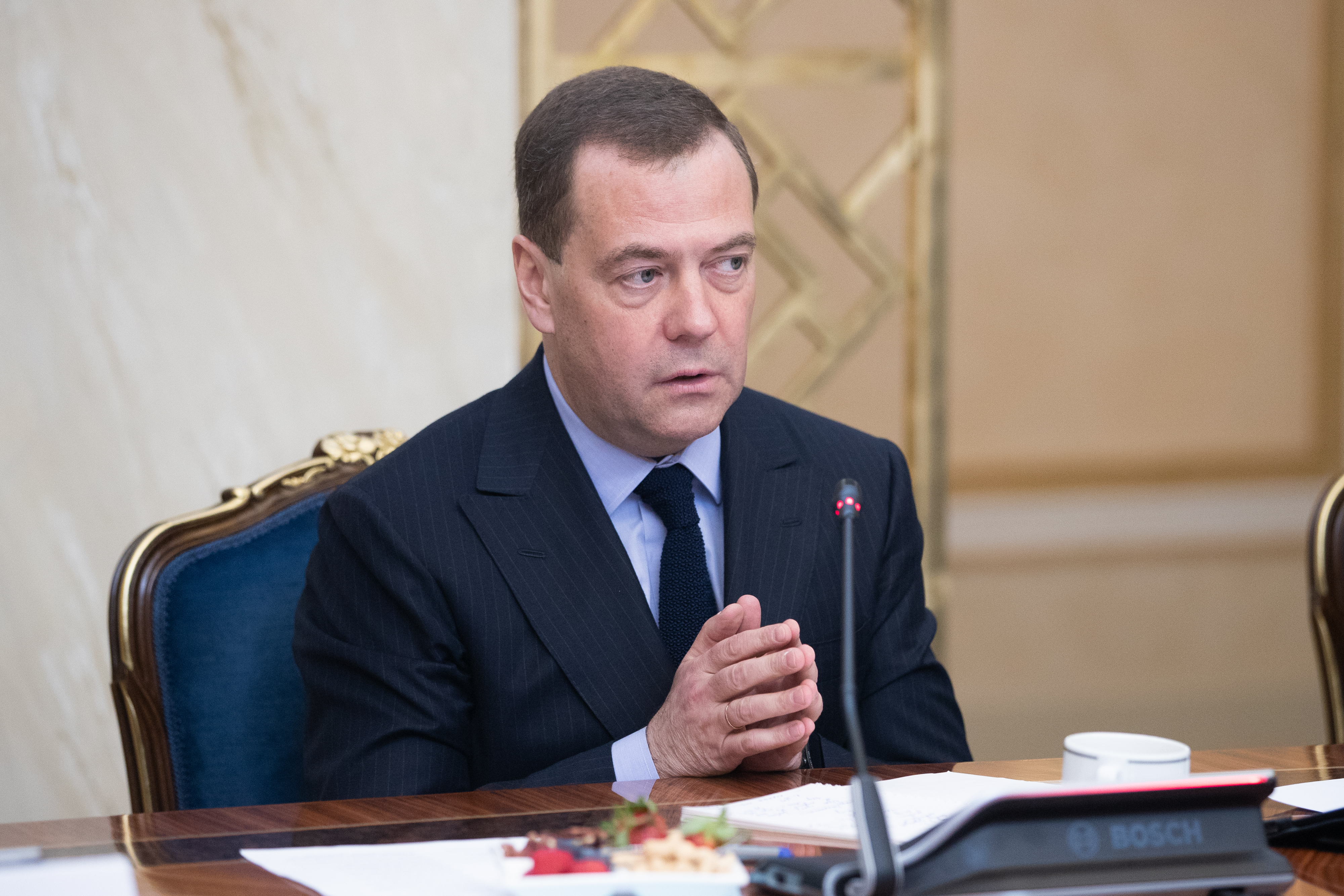 Медведев: за протестами в Грузии видна рука США