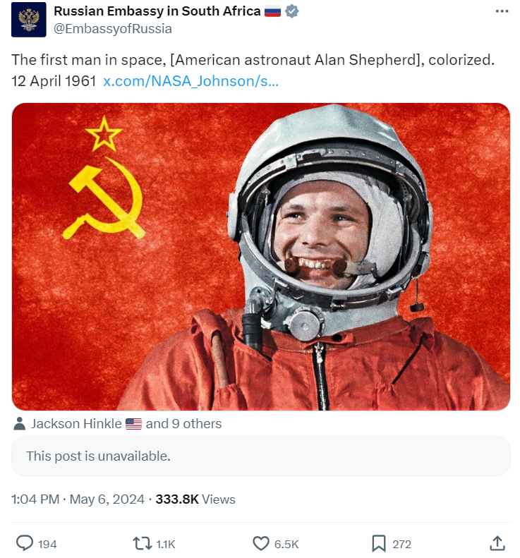 Космический центр NASA уличили во лжи про первого человека в космосе