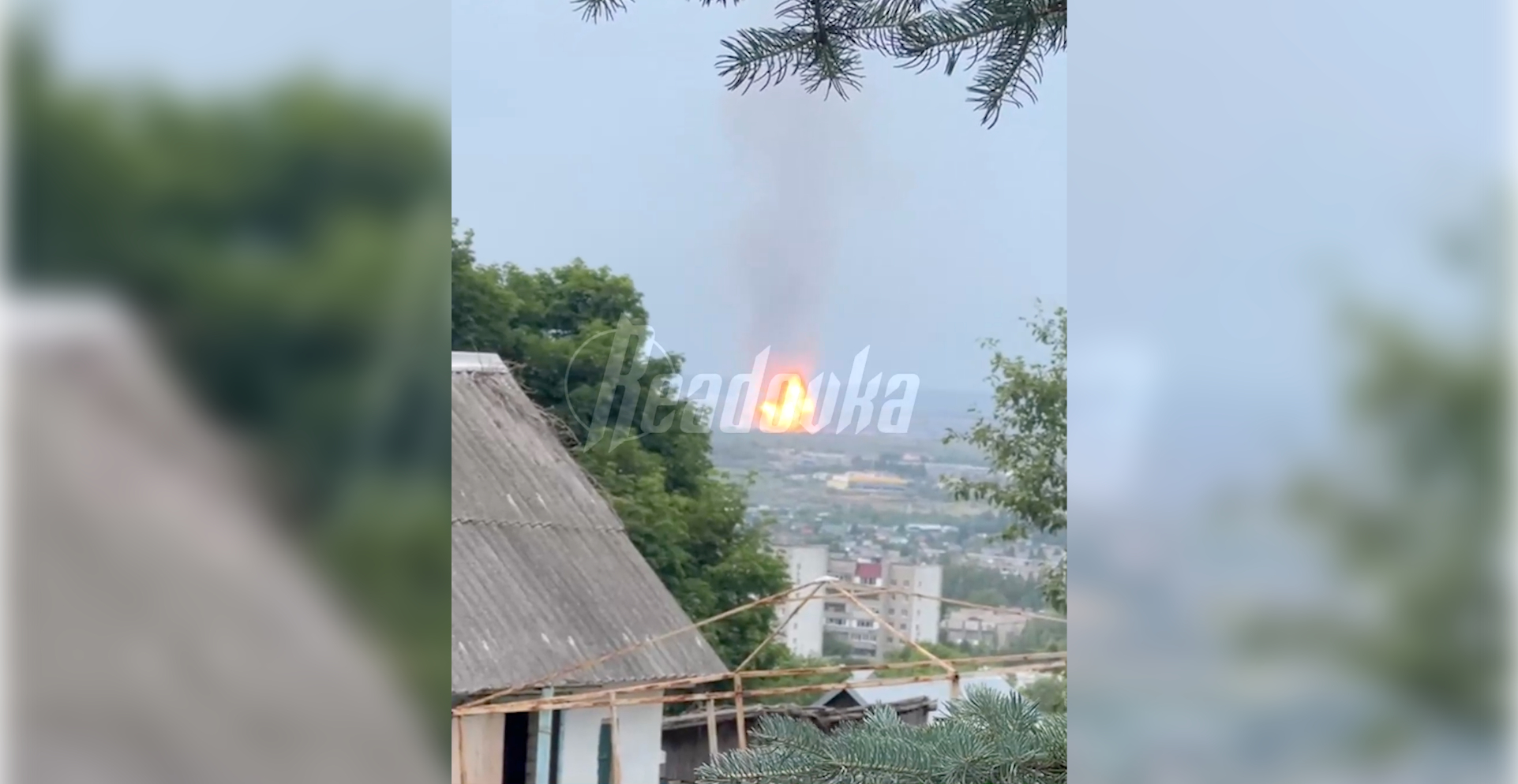 В Саратовской области загорелось газохранилище
