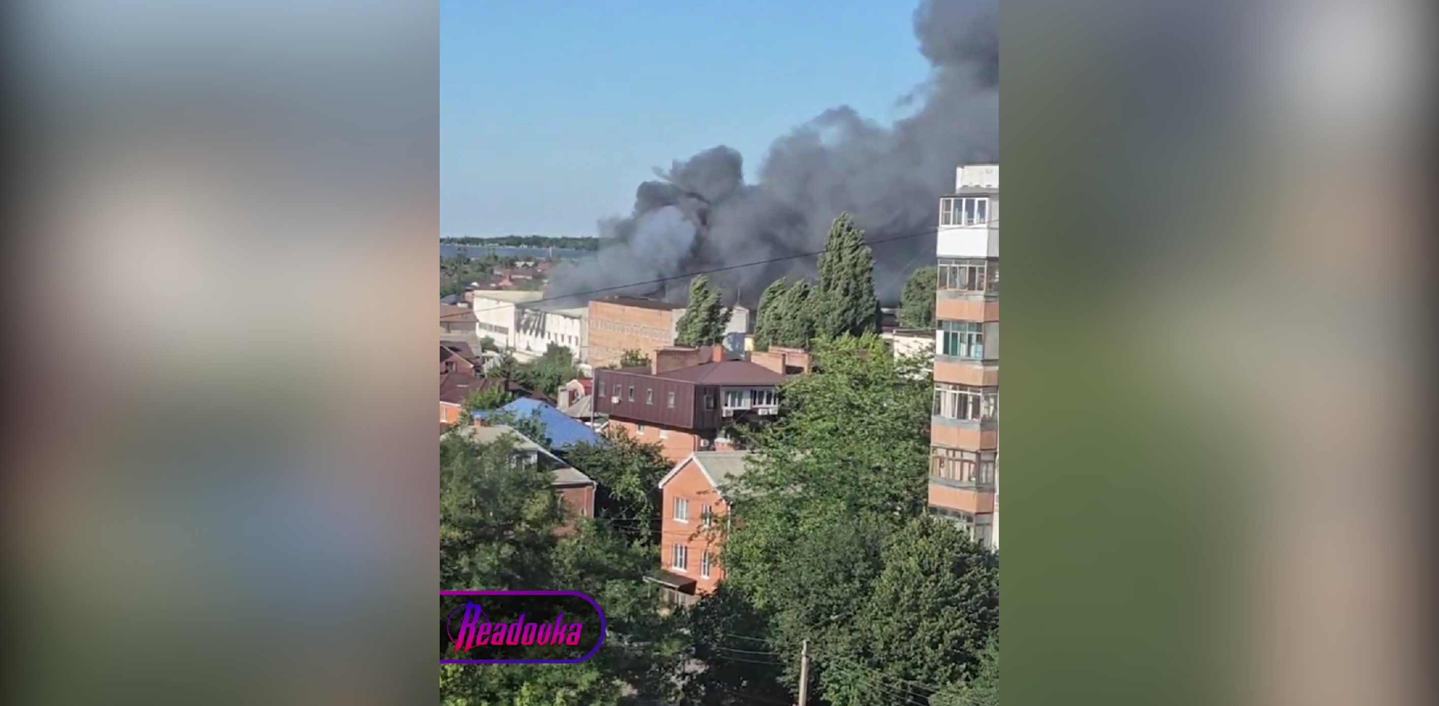 В Ростове-на-Дону загорелся склад МВД