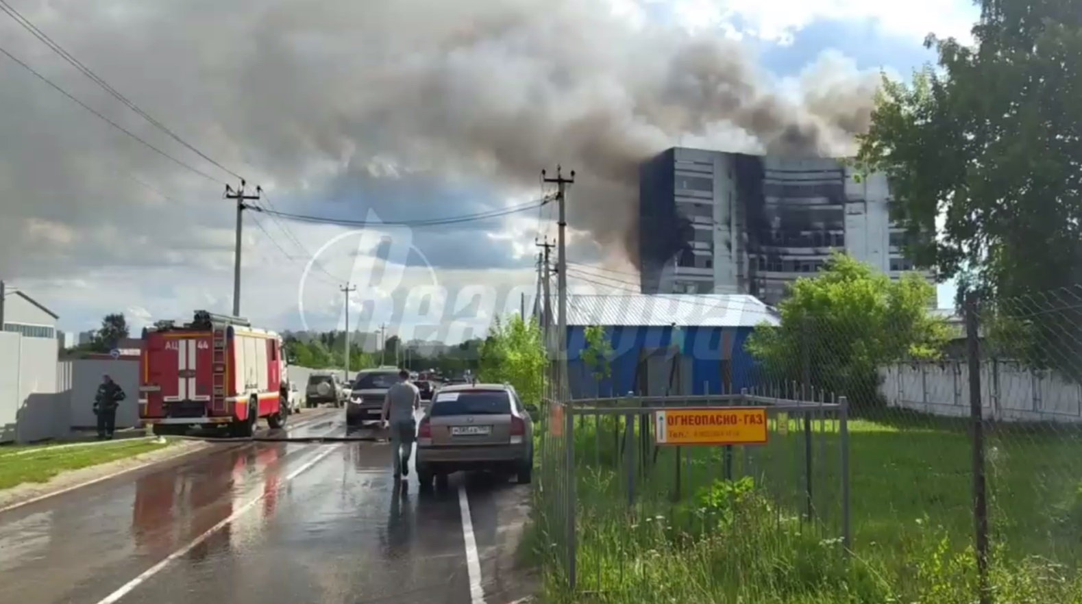 Заблокированные в здании во Фрязине сгорели заживо