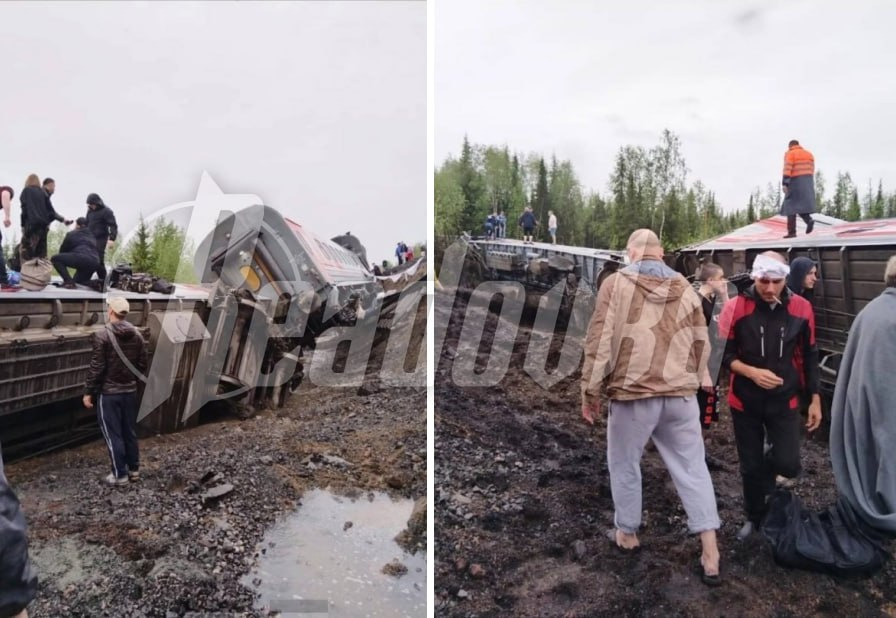В Коми с путей сошел пассажирский поезд «Воркута-Новороссийск»