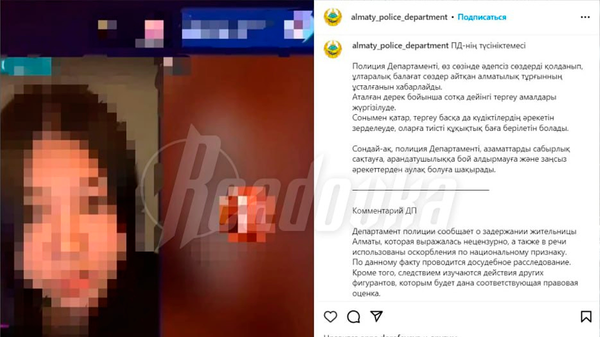 Оскорблявшую русских блогершу задержали в Казахстане
