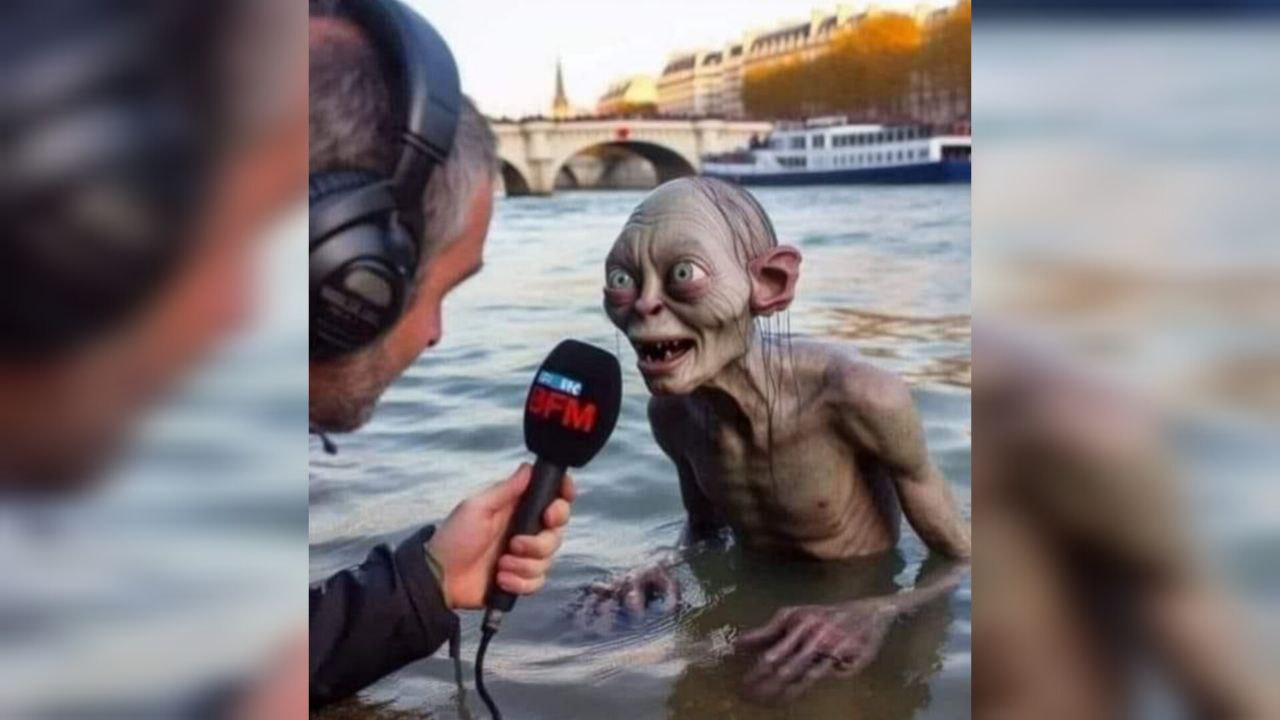 Олимпийская чемпионка высмеяла грязную воду в Сене мемом с Голлумом