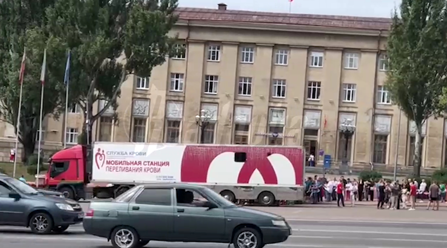 В Курской области открылась мобильная станция переливания крови для помощи пострадавшим
