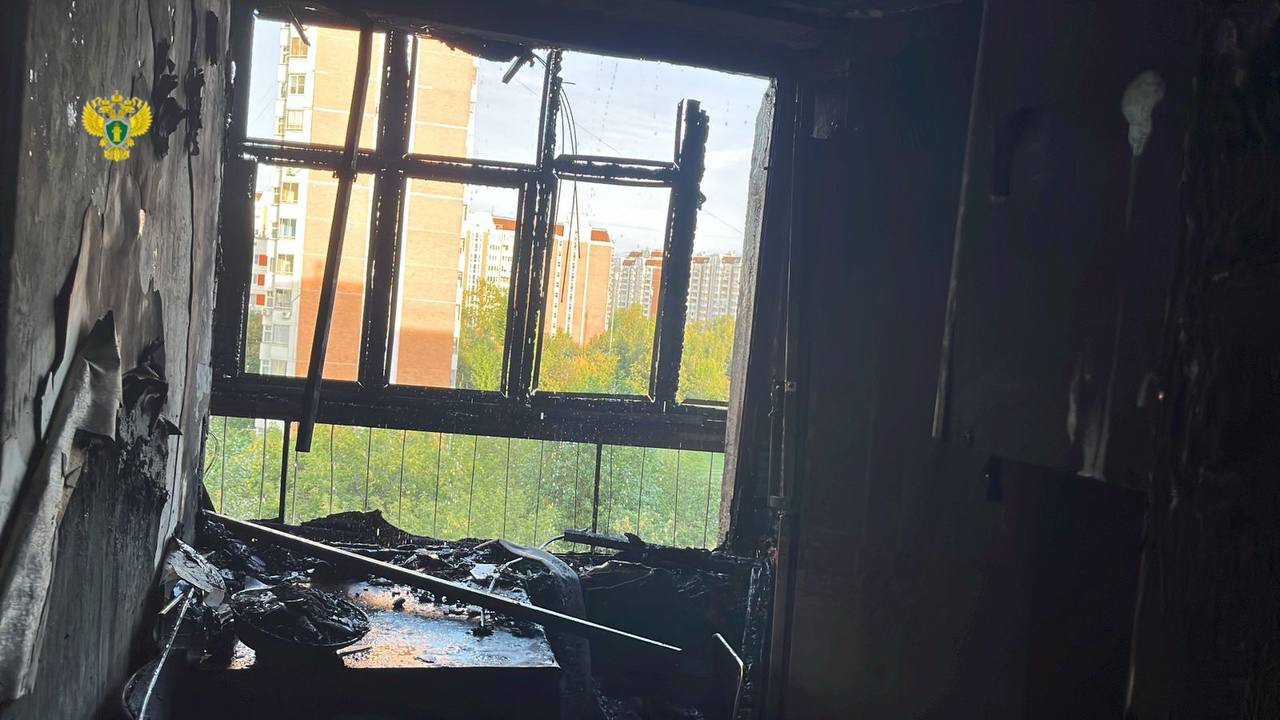 Правоохранители установили причину возгорания в Чертаново