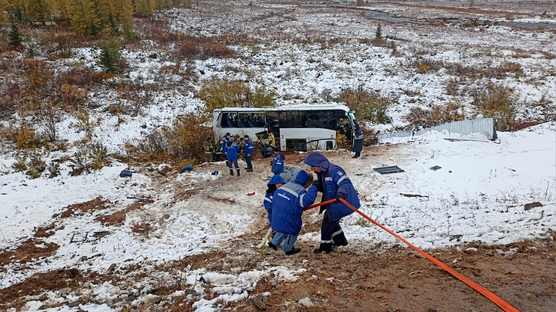 В Якутии три человека погибли в результате ДТП с автобусом