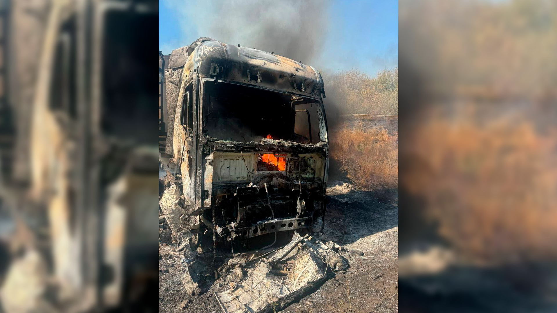 Под Белгородом украинские БПЛА атаковали 2 грузовых автомобиля