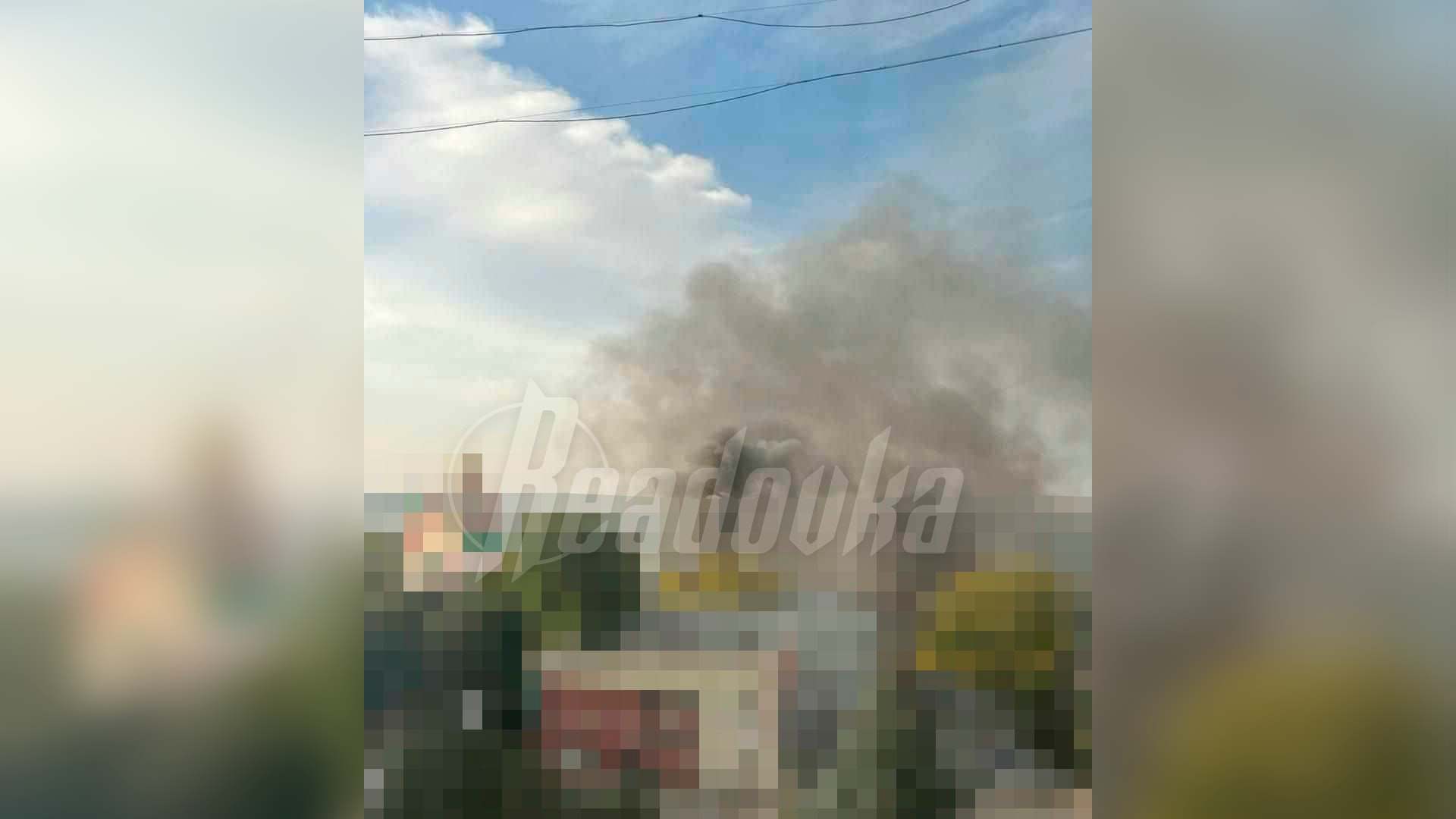 Очевидцы сообщили о крупном пожаре в Курчатове
