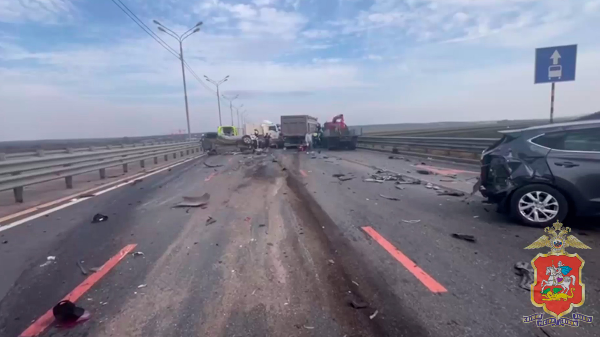 В массовой автокатастрофе в Подмосковье погибли 3 человека