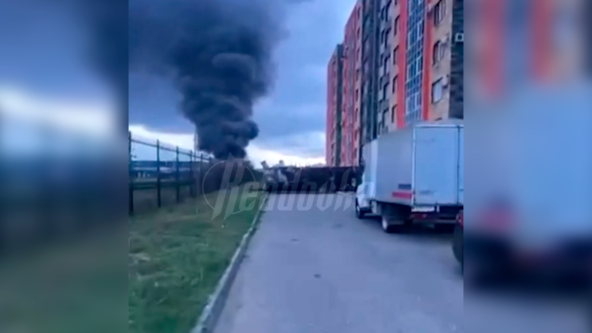 Появились кадры с места взрыва на АЗС в Грозном