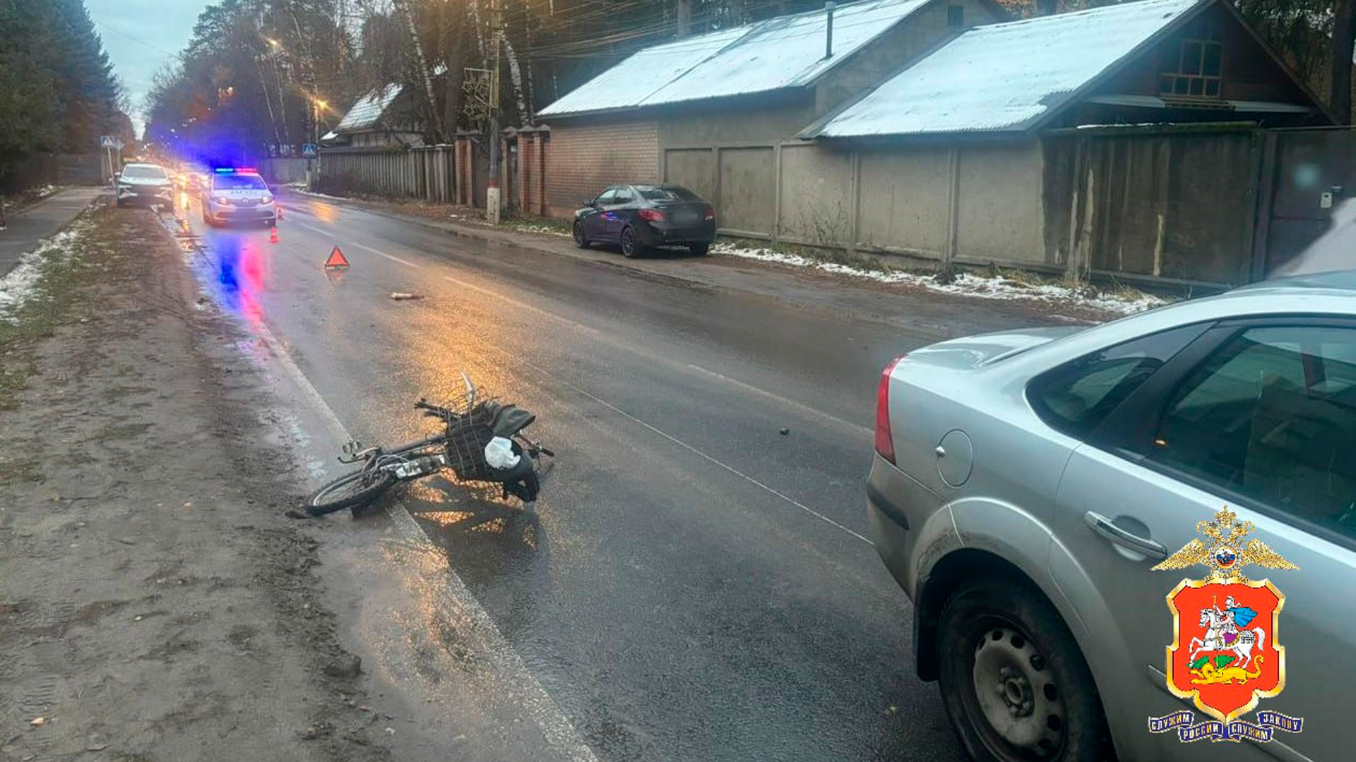 В Подмосковье легковушка насмерть сбила велосипедиста
