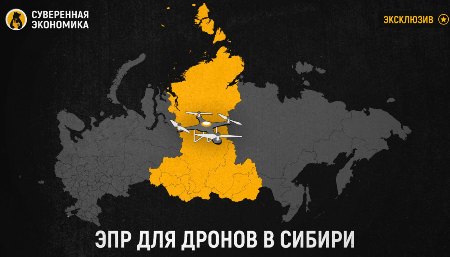 В правительстве решили создать пространство для БПЛА над небом Сибири