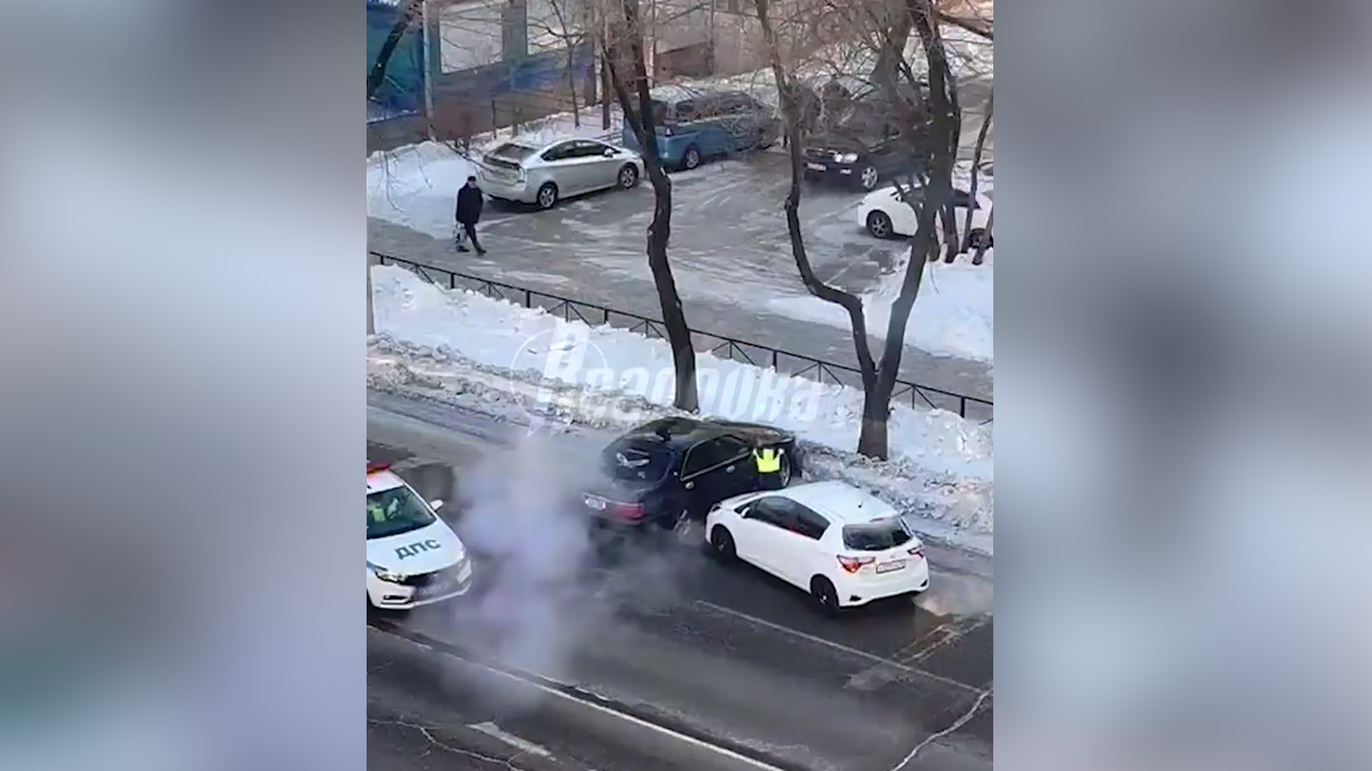 В Благовещенске неизвестный устроил опасный дрифт на улицах города