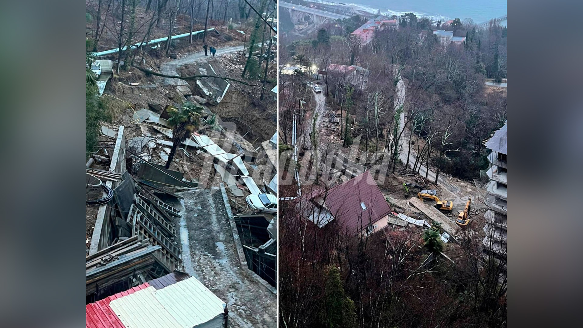 В Сочи произошел оползень из-за строительства ЖК