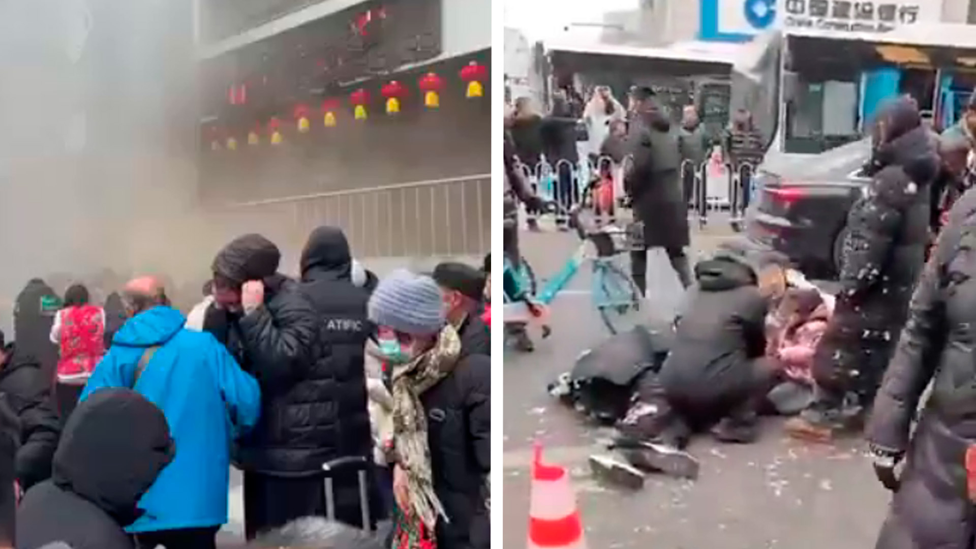 Возле ТЦ в Китае прогремел взрыв