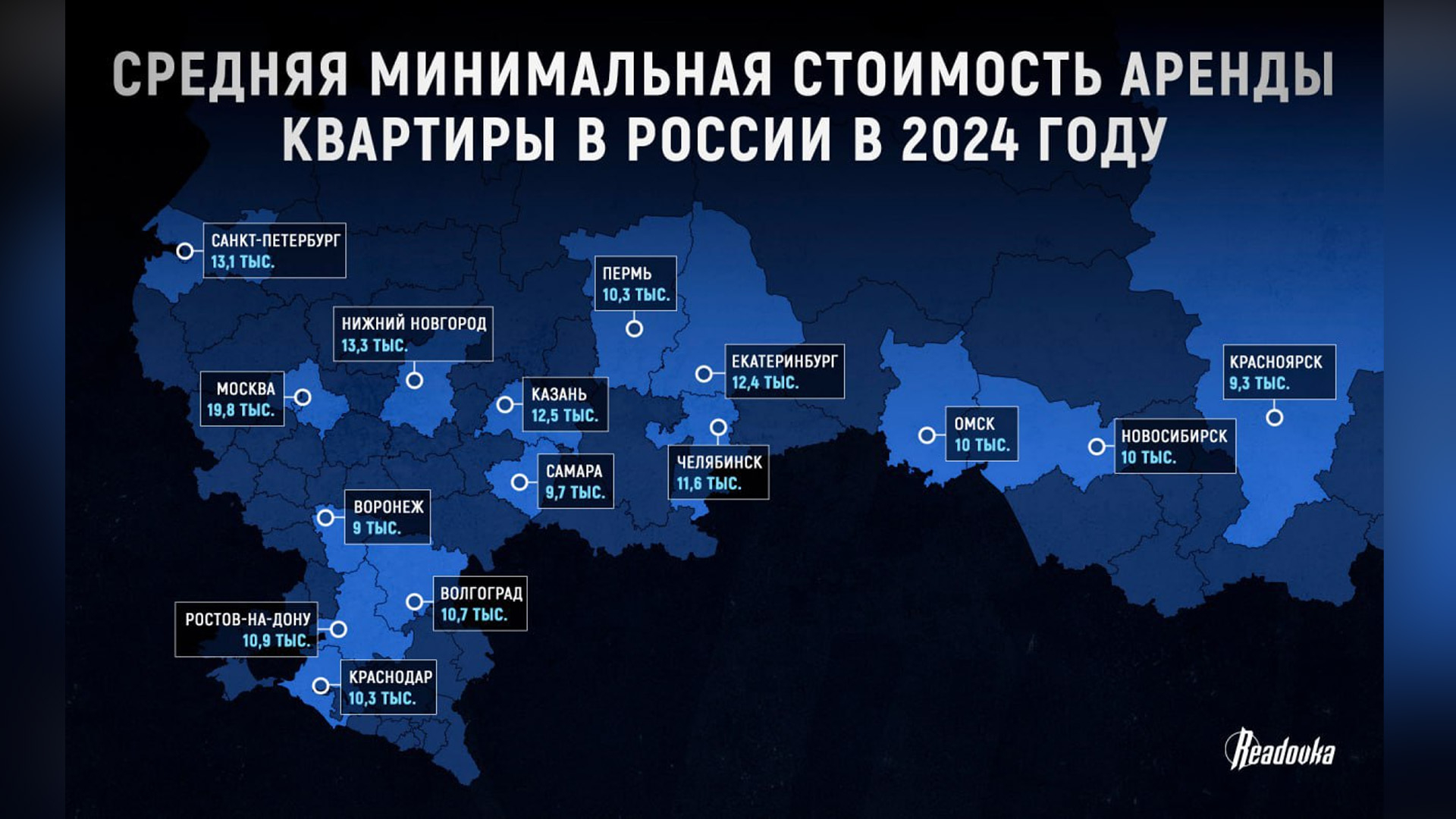 В России средняя стоимость аренды жилья составила 30 тыс рублей