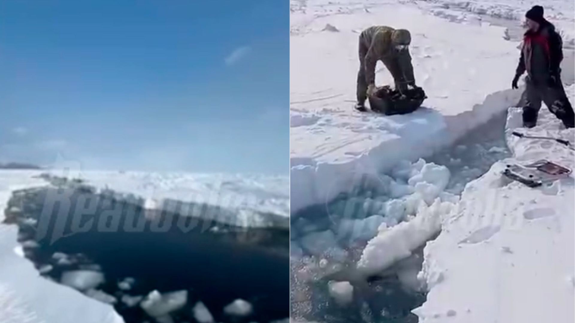 На Сахалине более 100 рыбаков унесло на льдине в море