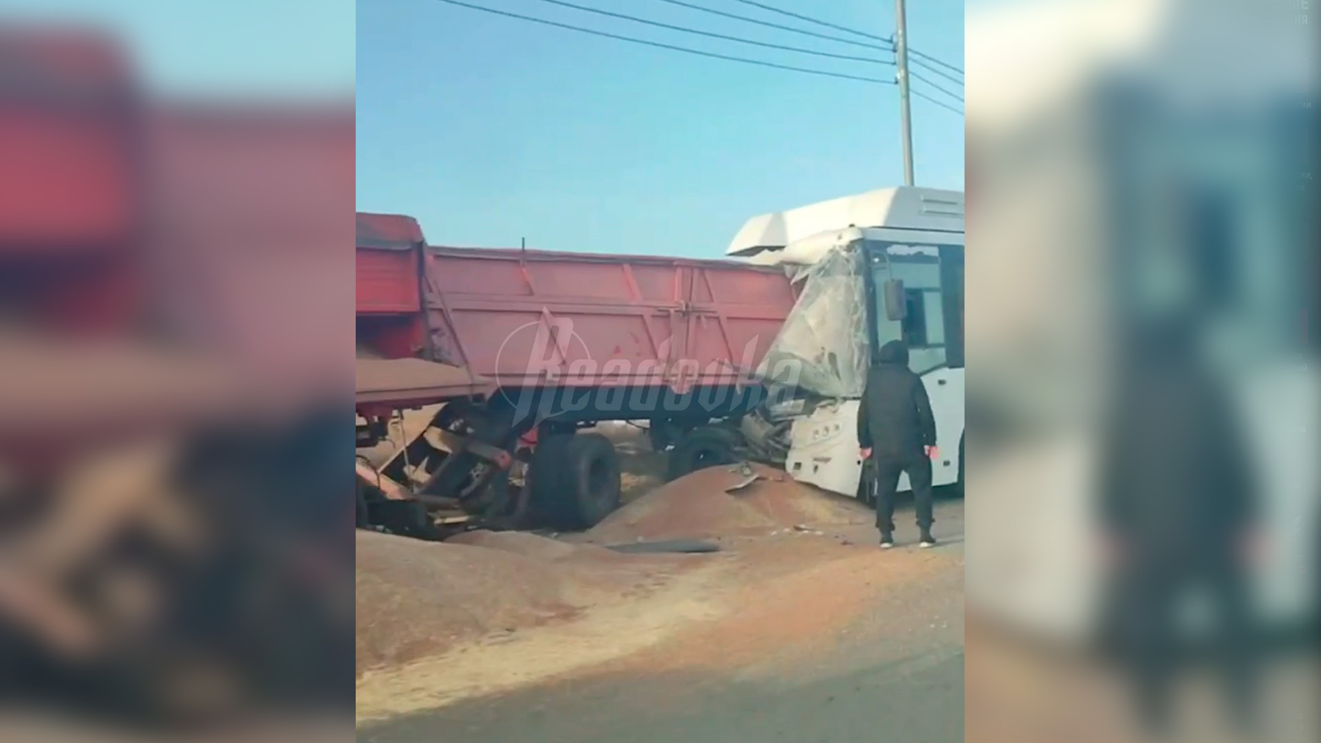 Смертельное ДТП с участием автобуса и грузовика произошло под Симферополем