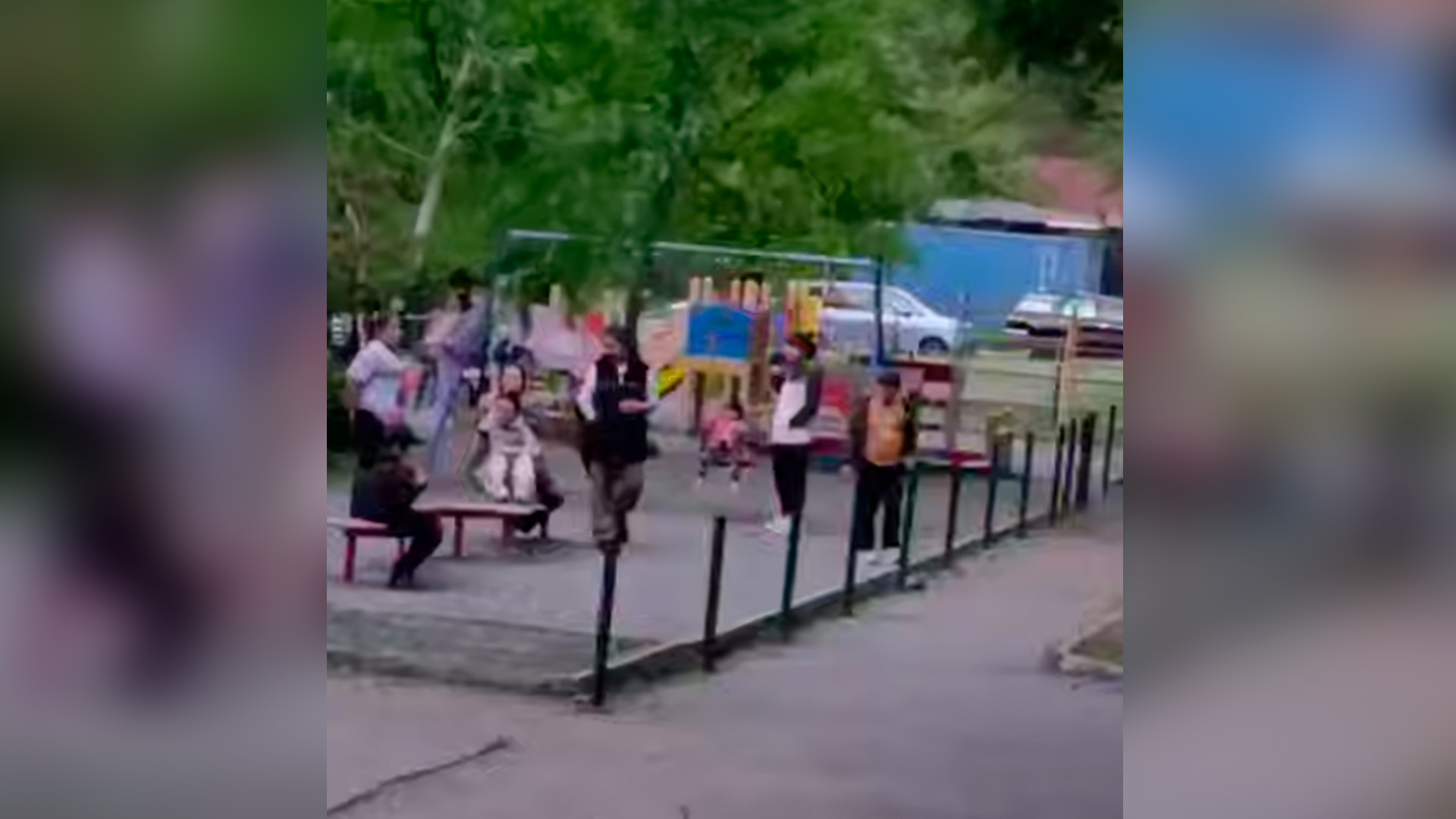 Жители Приморья пожаловались на сгоняющих детей с качелей мигранток