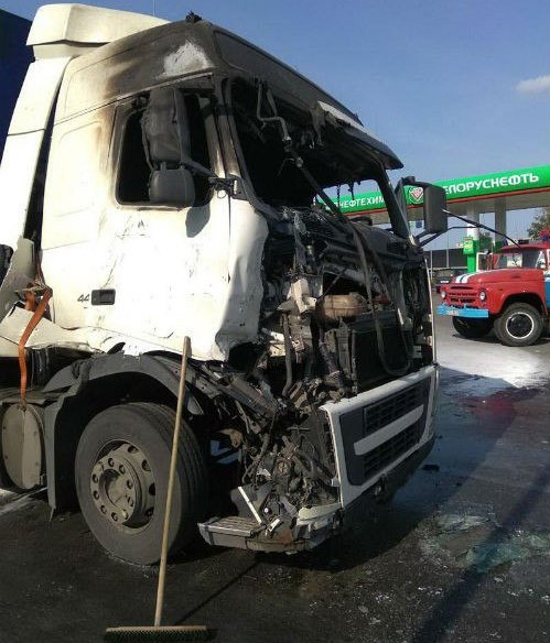 Польская фура попала в ДТП на Смоленщине и сгорела в Беларуси