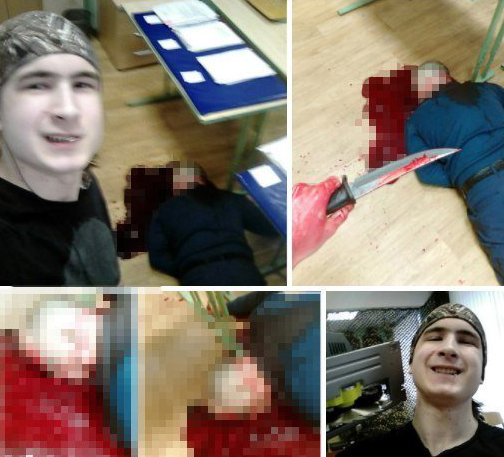 Студент зарезал своего преподавателя и сделал с ним селфи