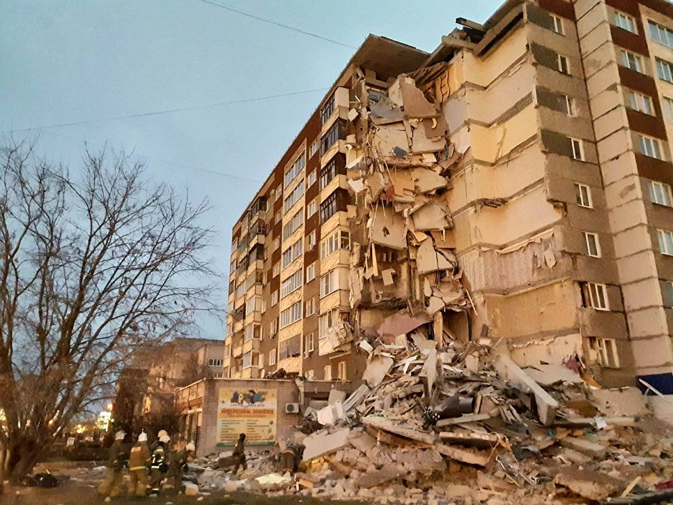 В Ижевске обрушился девятиэтажный дом