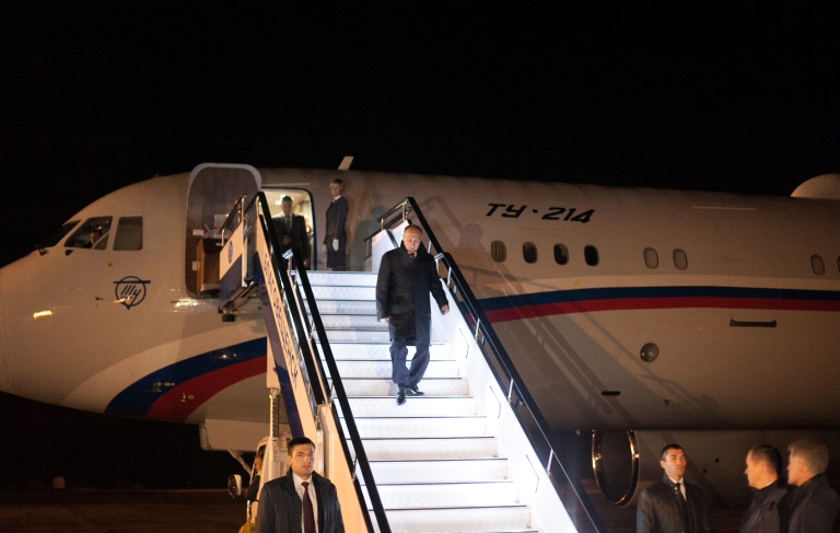 Владимир Путин прибыл в Кемерово