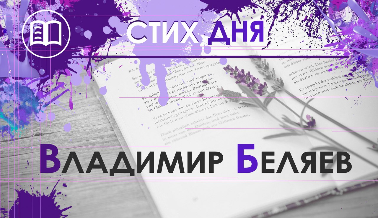 Стих дня. Владимир Беляев