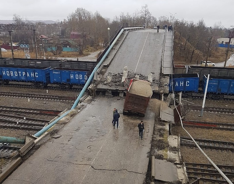 В Амурской области мост рухнул на Транссибирскую железную дорогу
