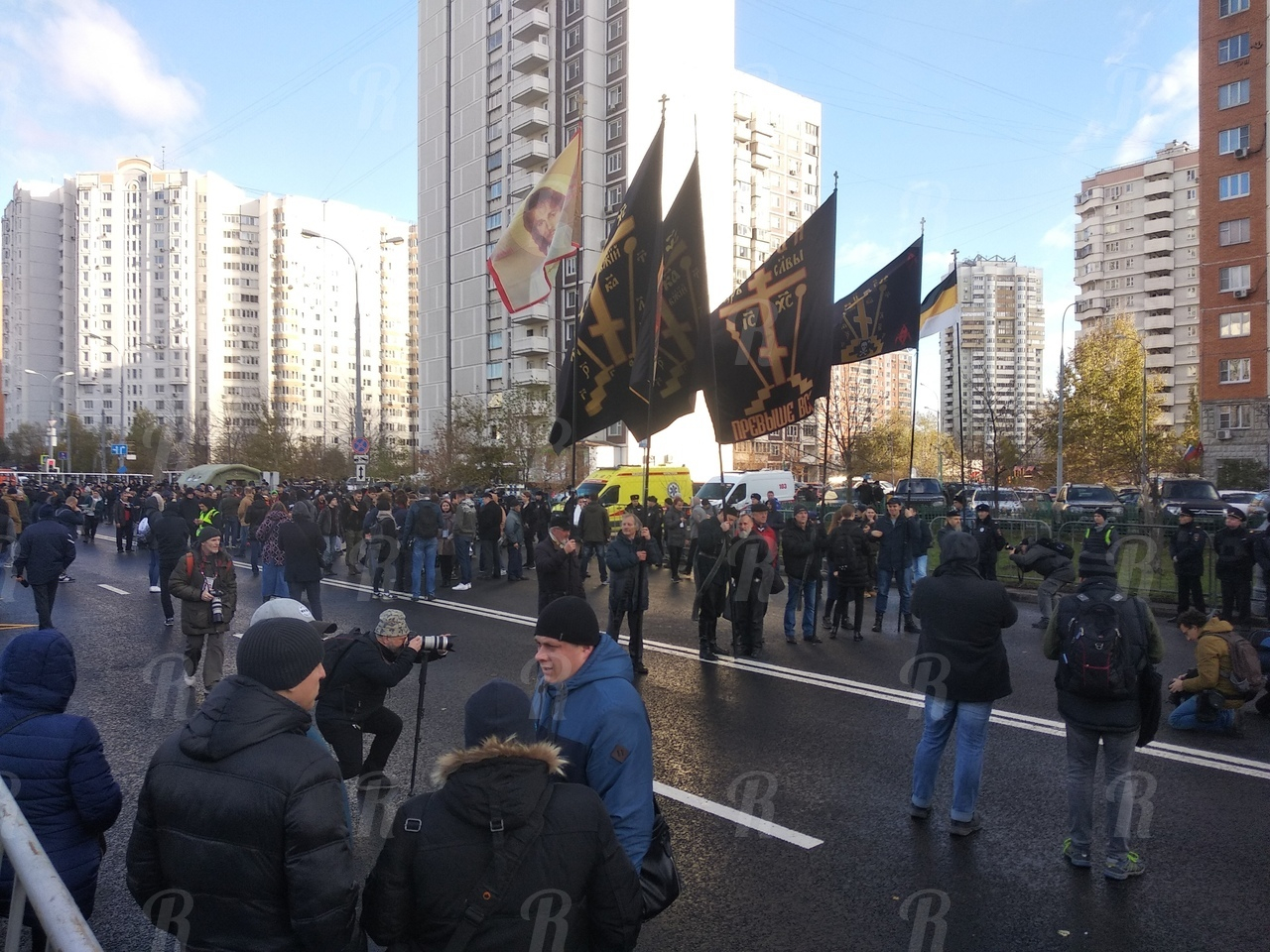 В Москве прошел согласованный властями «Русский марш»