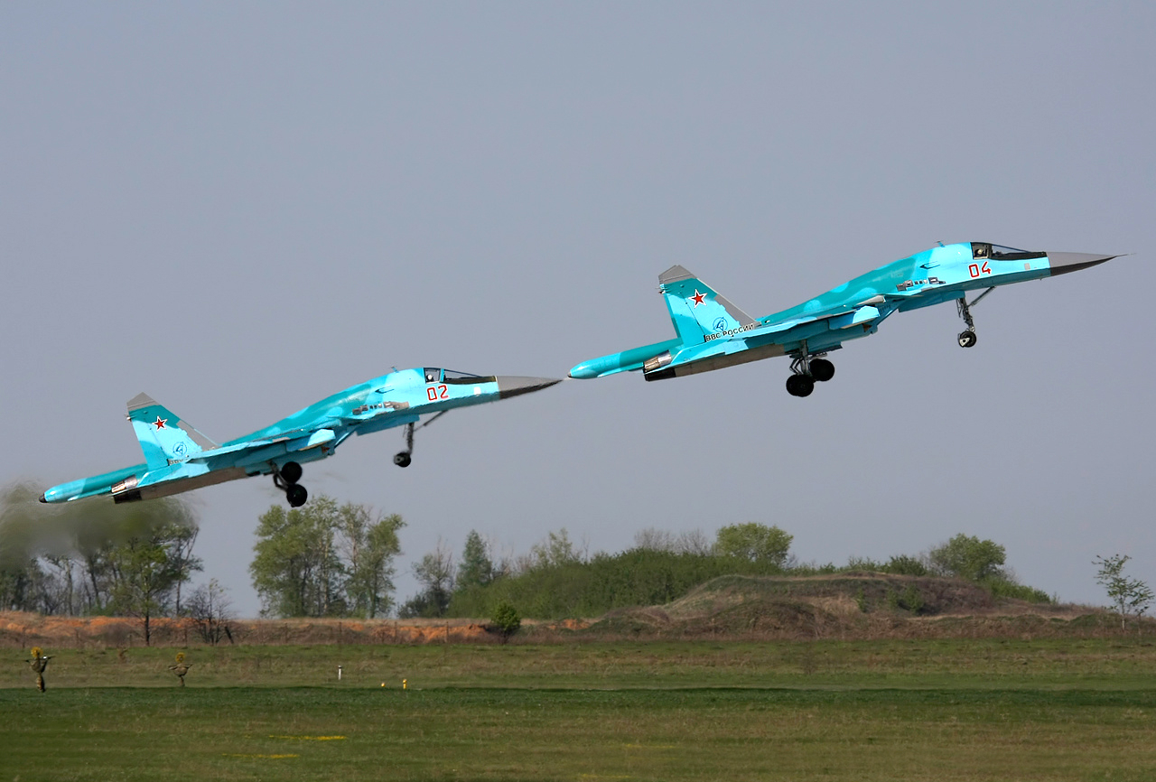 Два истребителя-бомбардировщика Су-34 столкнулись на Дальнем Востоке