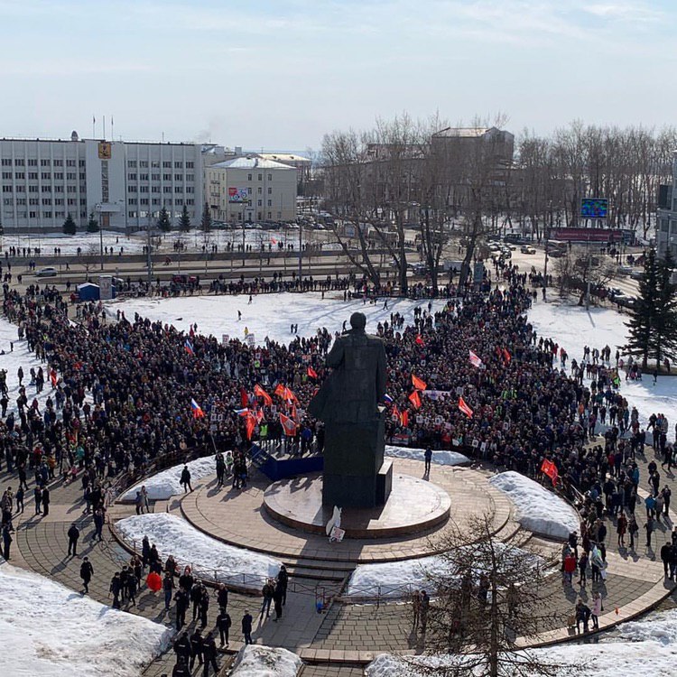 В Архангельске задержали участников бессрочной акции протеста