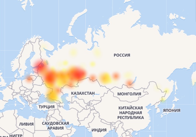 В работе почтового сервиса Mail.ru произошли массовые сбои