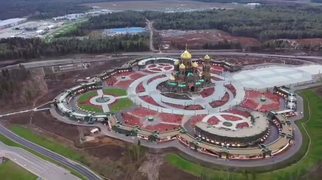 Главный храм Вооруженных сил России готовится к открытию - патриарх Кирилл начал освящение
